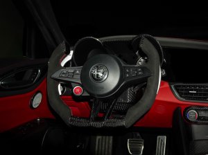 Alfa Romeo Giulia Custom Steering Wheel - Carbon Fiber - F1 Style - QV Models